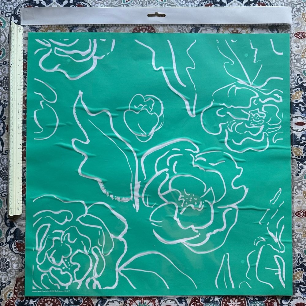 Chalk Couture Transfer-Brush Floral Pattern